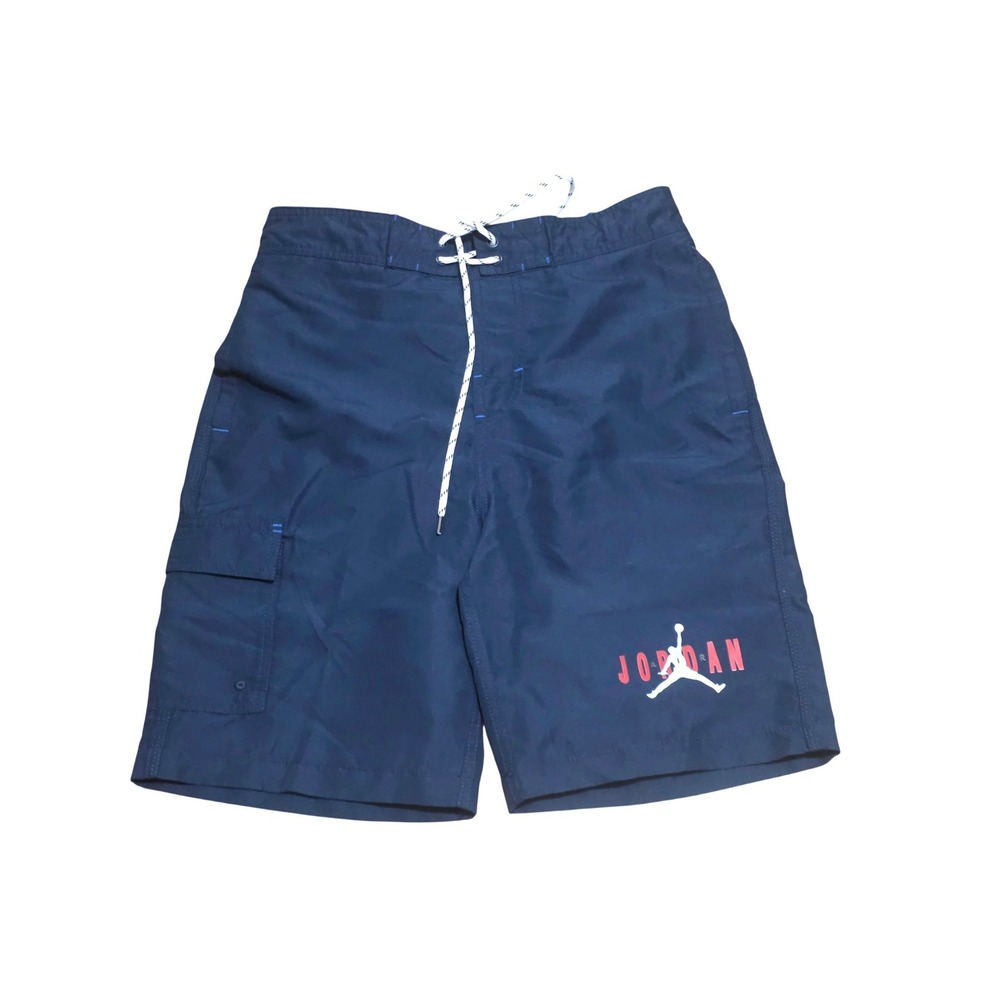 Goodfellow & Co Mens Navy Blue Board Shorts Swim Trunks Cargo‎ Pocket Size S 9in